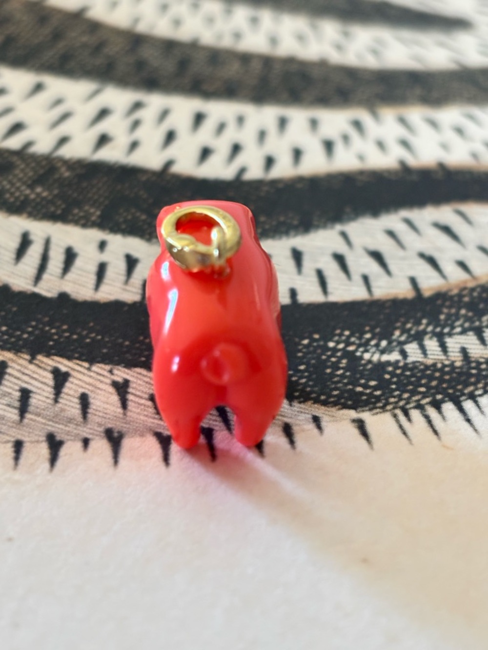 Clare V - Adorable Orange "Le Pig" Charm - EUC - Picture 8 of 10